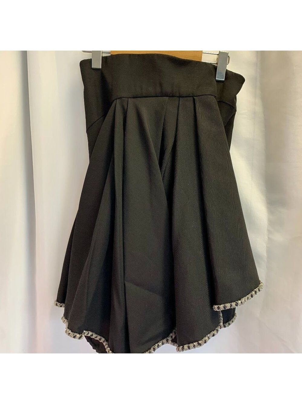 Jay Ahr black strapless chain trim babydoll dress - Picture 4 of 12
